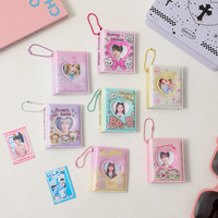 Mini album de collection de 2 pouces à motif dessin animé 'Girl love', avec découpe, pour autocollants 'Big Head', porte-clés et cartes