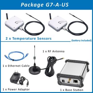 Système de passerelle de température sans fil multipoint 433 MHz pour la surveillance de la sécurité de l'industrie médicale, 2 ensembles - Product Image 3