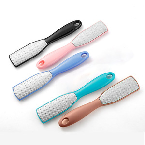 Stainless Steel Foot File Double Sided Exfoliating Callus Remover For Home Use Oval Shape Pedicure Tool - Product Image 1