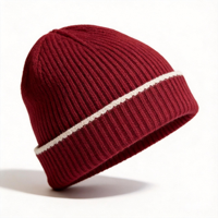 JIBIL LRR-2609 OEM ODM Logo personnalisé Bonnet en coton côtelé unisexe de haute qualité, bonnet d'hiver réglable pour adultes