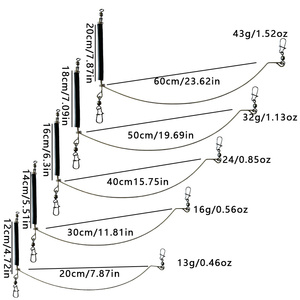 สายเบ็ดตกปลาทะเล20ซม. 30ซม. 40ซม. 50ซม. 60ซม. สแตนเลสป้องกันการกัด<span class=keywords><strong>ชนิด</strong></span>หัวเข็มขัด - Product Image 4
