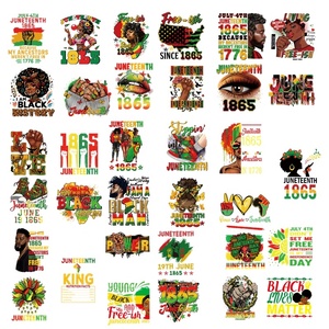 50+ New Black History Juneteenth 1865 Afro Custom Plastisol Screen <strong>Print</strong> Heat Transfer <strong>Iron</strong> <strong>on</strong> Printing Sticker for T-shirt - Product Image 1