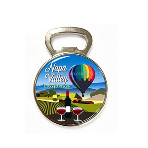 Abridor de Botellas Magnético de Metal de la Compañía de Vinos Souvenir de Napa Valley, California, para Vinos de Chile, Francia y Australia - Product Image 3