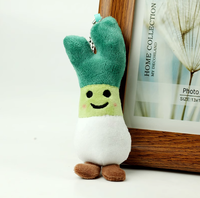 Super doux 10cm brocoli chou-fleur champignon peluche porte-clés jouet mignon oreiller accessoire