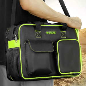 Bolsa de Herramientas Multifuncional de Lona para Electricista, con Gran Capacidad de Almacenamiento, Cierre de Cremallera, Engrosada y Práctica - Product Image 2