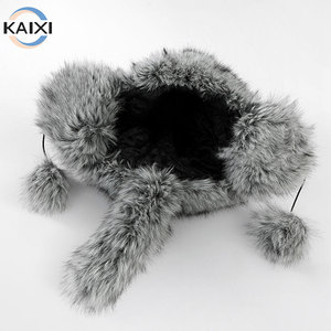 Gorro de Piel Sintética con Orejas de Oso, Diseño Personalizado, Gorro de Invierno para Mujer, Gorro de Aviador con Orejeras - Product Image 3
