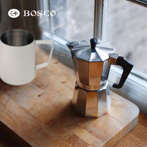 Bình pha cà phê Moka bằng kim loại cổ điển, hai van, mini, dùng trên bếp, có nắp, kiểu Pour Over - Product Image 5