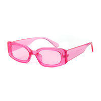 Lunettes de soleil rectangulaires étroites Y2K STY77018H pour femmes et hommes, style rétro années 90, petites lunettes carrées, protection UV400, monture PC couleur bonbon, lunettes de soleil de fête
