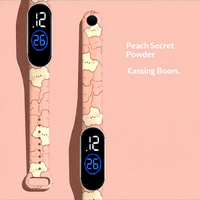 Montre électronique ovale en plastique imperméable, petite et fraîche, best-seller d'usine, montre intelligente pour enfants, montre de sport, montre pour femme et fille