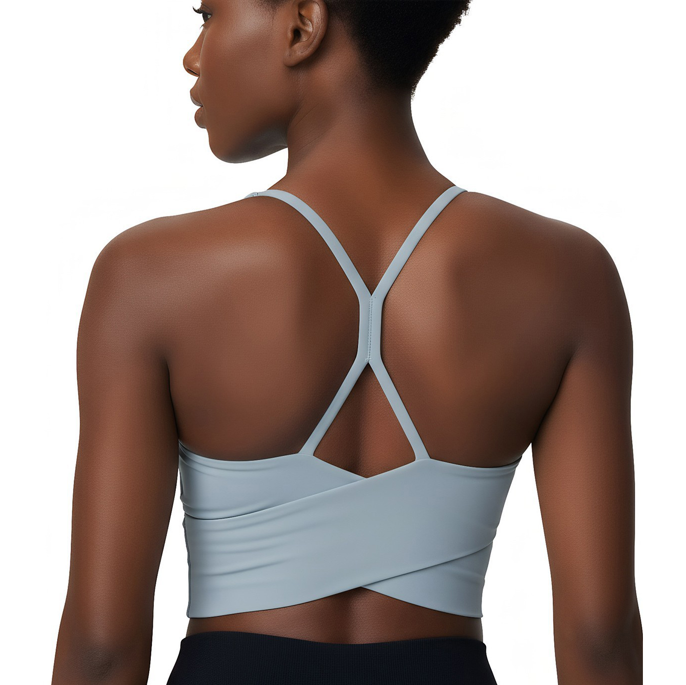 Summer Cross Back Seamless Lightweight Breathable Tank Tops Yoga Running High Impact Workout Top with Custom Logo for Women