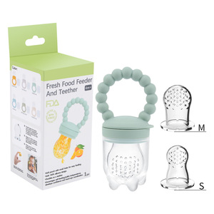 Alimentatore per Alimenti Freschi per <span class=keywords><strong>Neonati</strong></span>, Ciuccio per Frutta, Giocattolo da Dentizione, <span class=keywords><strong>Accessori</strong></span> per l'Alimentazione in Silicone di Grado Alimentare - Product Image 1