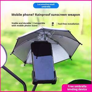 Logo personalizzato a buon mercato prezzo 6 pollici 8K telefono cellulare piccolo ombrello, moto impermeabile Mini ombrello per la promozione - Product Image 5