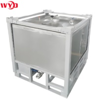 Cosmétiques Réservoir IBC en acier inoxydable spécial Grade sanitaire Récipient sous pression Azote liquide 1000 litres