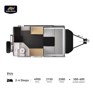 Caravanes de voyage légères extensibles, tout-terrain haute performance, personnalisables, camping-car mobile - Product Image 5