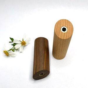 Solid Wood Wall <b>Hooks</b> Round Tapered Shape Beech Wood Coat Rack <b>Hooks</b> Wall Mounted Type Behind Doors On Walls - Product Image 2