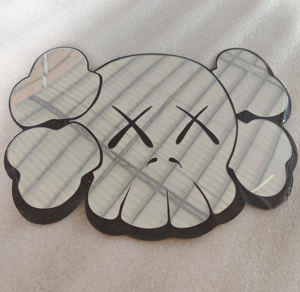 Miroir mural décoratif en acrylique argenté de style moderne, personnalisé, pour la maison, l'hôtel, écologique, dessin animé, art, style moderne, Chrome Hearts - Product Image 3