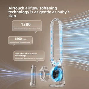 AIRMATE พัดลมไร้ใบพัด เครื่องฟอกอากาศประจุลบ แบบทาวเวอร์ ประหยัดพลังงาน มอเตอร์ไร้แปรงเสียงเบา ควบคุมด้วยระบบสัมผัส E - Product Image 4