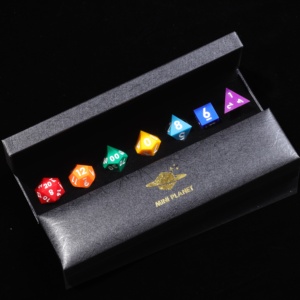 Mini Planet Tùy Chỉnh Bán Buôn 7Pcs Nhựa Đa Diện <span class=keywords><strong>Dice</strong></span> Set Handmade Rồng Dungeon Hội Đồng Quản Trị Trò Chơi Sắc Nét Cạnh Nhựa Dnd <span class=keywords><strong>Dice</strong></span> Set - Product Image 6