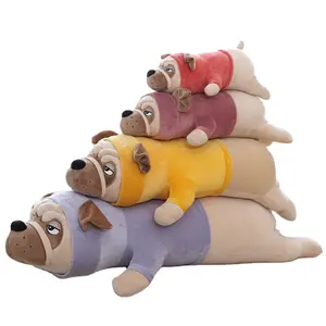 AIFEI oyuncak giyen işlemeli karakter kazak Sha Pi köpek mücadele yavru peluş oyuncaklar doğum günü hediyeleri kızların yatak yastık