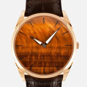 Reloj Miyota 9039 de 39 mm con Esfera de Ojo de Tigre, Cristal de Zafiro, Oro Rosa, Logotipo OEM Personalizado, Reloj de Pulsera Mecánico Ultrafino para Hombre - Product Image 2