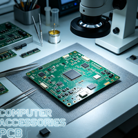Accessoires informatiques OEM ODM, carte de circuit imprimé personnalisée, carte de circuit imprimé PCBA pour souris d'ordinateur, clavier, adaptateur, pièces détachées