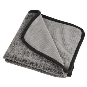 Chiffon de nettoyage absorbant en microfibre, <span class=keywords><strong>serviette</strong></span> de séchage, à boucle tordue, personnalisée, taille GSM, pour détail de voiture - Product Image 4