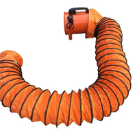 Ventilador de Extracción Axial Portátil de 220V, 2100m3/h, Ventilador Industrial con Manguera de Conducto de Aire de 10m