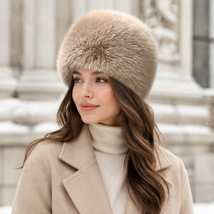 Gorro de Piel Sintética de Zorro para Mujer, Estilo Ruso, Grueso y Cálido, para Invierno, Esquí y Actividades al Aire Libre, Colores Personalizados al por Mayor - Product Image 5