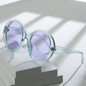 Gafas de Sol Redondas Extra Grandes con Logotipo Personalizado, Moda Vintage 2025, Montura Grande, Protección UV400, Color Rosa, para Mujer - Product Image 2