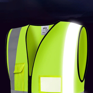 سترة أمنية محمولة عاكسة عالية الوضوح لموقع البناء سترة مرورية عالية الوضوح - Product Image 5