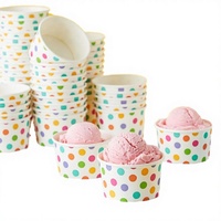 Gobelet à glace en papier ondulé à paroi simple, biodégradable, personnalisé, jetable, pour boissons gazeuses, vin, eau minérale