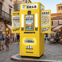 Kiosque photo rétro Vintage Chronicle : Station de presse et de souvenirs en acier inoxydable, impression en libre-service, compatible multi-appareils