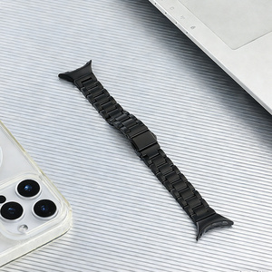 สายนาฬิกาสแตนเลสแบบ 3 ข้อต่อสำหรับ <span class=keywords><strong>Google</strong></span> Pixel Watch 41 มม. สายรัดแบบถอดเปลี่ยนได้รวดเร็ว - Product Image 2