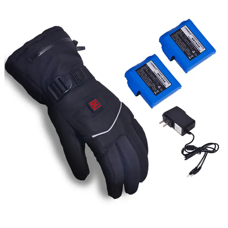 Men Women Rechargeable Battery Motorcycle Racing Cycling Winter Warmer Skating Ski Electric Heated Gloves