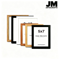 Cadre photo en MDF JM ART&CRAFT 4x6 5x7 8x10 11x14 12x16 pouces, à suspendre au mur et à poser sur table, cadre photo classique en bois pour l'art et la décoration de la maison