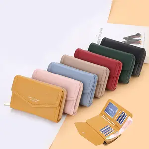 Mini Slanke Lederen Creditcard Case Kaarthouder Mode Portemonnee Merk Portemonnee Voor Dames