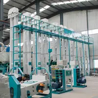 Linea automatica della macchina di elaborazione della pianta del mulino di riso di prezzi del macchinario di fresatura del riso dell'attrezzatura automatica del mulino di riso da 50 tonnellate
