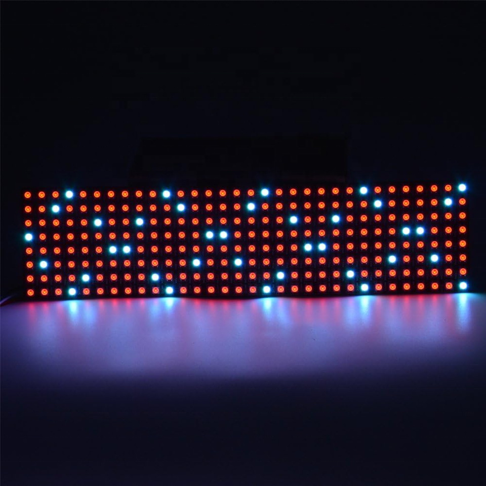 Matrice Led Flexible 8x32 LED Matrix Panel - 256 Individually Addressable RGB ...