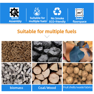 Horno de Aire Caliente a <span class=keywords><strong>Biomasa</strong></span> y Carbón XINGYUAN, Generador de Vapor Industrial de 1500KW de Alta Eficiencia con Chimenea - Product Image 2