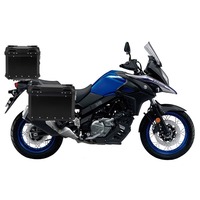 Valises latérales en aluminium pour motos compatibles Haojue TR300 Suzuki GSX250, coffre arrière universel, design trois boîtes, 38L