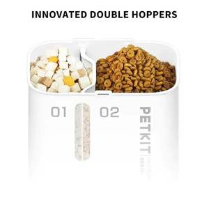 Distributore Automatico di Cibo <span class=keywords><strong>per</strong></span> <span class=keywords><strong>Gatti</strong></span> Twin Star, Intelligente, con Display LCD, Timer, Doppio Contenitore, Impermeabile IPX7 - Product Image 4