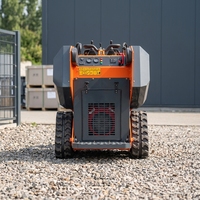 Derette DRT450 Bersertifikasi CE Euro 5 Mesin 0.5 Ton Mini Track Skid Steer Loader untuk Konstruksi