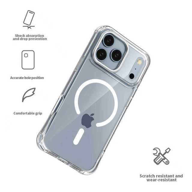 Factory Sale clear Magnetic Transparent for iphone 17 Pro Max Shockproof Anti-Fingerprint iphone case Phone Accessories