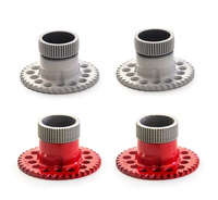 Nouveaux adaptateurs de moyeu de roue à rayons rouges et blancs 5 trous 5x127 5x114.3/ 5x120 15 trous pour jantes à bascule