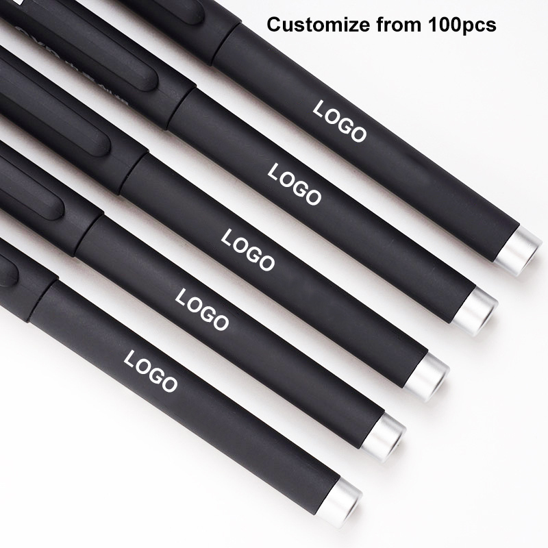 Kugelschreiber Cheap Wholesale Conference Gel Pen Business Customized Advertising Gift 0.5mm Plastic Ballpoint Pen