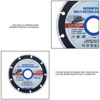 Disque de coupe diamanté pressé à chaud, revêtement Ti, largeur 1 1/2, 24 TPI pour métal, acier inoxydable, fer, OEM personnalisé 115mm/125mm