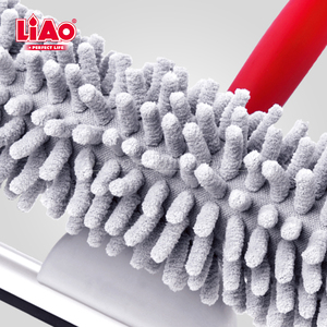 LiAo 2 in 1 Double Sided Glass <strong>Window</strong> <strong>Cleaning</strong> <strong>Brush</strong> with Rubber Squeegee and Microfiber Cleaner - Product Image 5