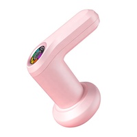 Pink Einstellbare Temperatur Tragbares ABS Wiederauf lad bares Fat Pushing Machine Vibrations massage gerät mit Hitze und Kneten zu Hause