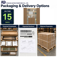 Armoire de rangement pliable en bois avec montage facile, design moderne et durable, mobilier de bureau pour espaces de travail commerciaux