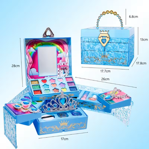 Boîte cadeau bleue de luxe pour bébé jouets de <span class=keywords><strong>maquillage</strong></span> pour enfants pour filles âgées de 9 à <span class=keywords><strong>12</strong></span> <span class=keywords><strong>ans</strong></span> cosmétiques pour enfants de 9 à <span class=keywords><strong>12</strong></span> <span class=keywords><strong>ans</strong></span> - Product Image 2